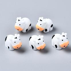 Ivoire Cabochons de résine de vache, blanc crème, 18x10~15x9.5~10mm
