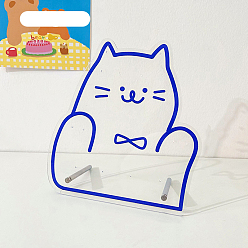 Cat Shape Acrylic Earring Display Stands, Cat Shape, 180x200mm