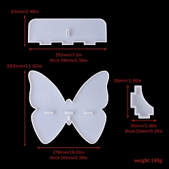 Blanc Support suspendu papillon, moule en silicone, bricolage, moules de résine, pour la résine UV, fabrication artisanale de résine époxy, blanc, 270x280x10mm
