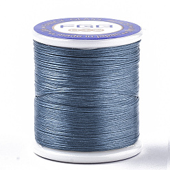 Стально-синий Нейлоновые 66 нитки с покрытием для бисера, стальной синий, 0.1 мм, около 54.68 ярдов (50 м) / рулон