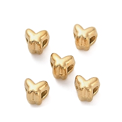 Настоящее золото 18K 304 из нержавеющей стали бусы, бабочка, ионное покрытие (ip), реальный 18 k позолоченный, 3.5x4x4 мм, отверстие : 1.5 мм