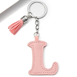 Letter L Брелки из искусственной кожи, украшения для сумок и кошельков, алфавит, Письмо L, 12x4 см