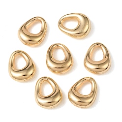 Doré  Pendentifs en plastique, charme de larme, or, 18x14.5x7mm, Trou: 8x6mm
