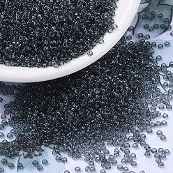 (RR152) Transparent Gray MIYUKI Round Rocailles Beads, Japanese Seed Beads, (RR152) Transparent Gray, 11/0, 2x1.3mm, Hole: 0.8mm, about 1100pcs/bottle, 10g/bottle