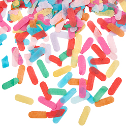 (52) Непрозрачная лаванда 100 г бумажное конфетти на столе, для праздничных украшений, овальные, разноцветные, 30x11x0.01 мм