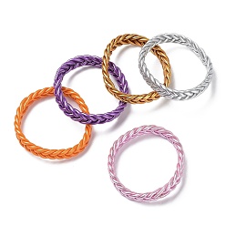(52) Непрозрачная лаванда Эластичные браслеты из плетеного пластикового шнура, разноцветные, внутренний диаметр: 2-3/8 дюйм (6 см)