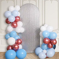 Silver Fiber Wedding Arch Cover, for Wedding Background Cover Cloth, Silver, 1800x820x2.5mm