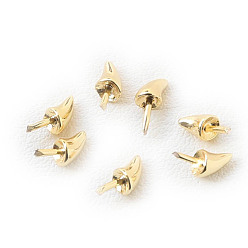 Настоящее золото 18K Поручительств латуни кулон, дьявольская накидка, для изготовления жемчуга в стиле барокко, реальный 18 k позолоченный, 40x30 мм