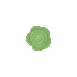 Темный Морско-зеленый Пищевые экологически чистые силиконовые фокусные шарики, роза, темно-зеленый, 20.5x19x12.5 мм