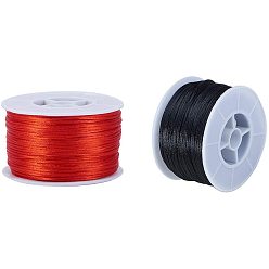 (52) Непрозрачная лаванда Круглый нейлоновая нить, для китайского решений узлов, разноцветные, 1 мм, 100 ярдов / рулон