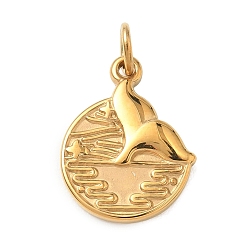 Whale 304 подвески из нержавеющей стали, серия морских животных, золотые, кит, 19.5x15x2.5 мм, отверстие : 3.5 мм