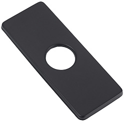 Черный Прямоугольные заглушки для отверстий под кран из нержавеющей стали, опорная плита, чёрные, 65x160x8 мм