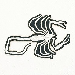 Белый Компьютеризированная вышивка тканью утюжок на / шить на заплатках, аксессуары для костюма, скорпион, белые, 6.9x9.5 см