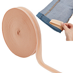 Белый Навахо Нейлоновые брюки с модифицированными полосками по краю, Край брюк укоротить самоклеящейся лентой, аксессуары для шитья своими руками, навахо белый, 1 дюйм (25 мм), около 54.68 ярдов (50 м) / рулон