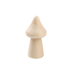 Папайя Оранжевый Незавершенные деревянные украшения в виде грибов, миниатюрное украшение кукольного домика, поделки для детей, papayawhip, 2.5x4.6 см