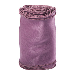 Old Rose 12M Polyester Yarn Tape, for Gift Wrapping, Old Rose, 4-5/8 inch(117mm)~4-3/4 inch(120mm)