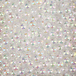 Прозрачный АВ Экологичные прозрачные акриловые бусины, круглые, с покрытием AB цвета, ясно AB, 10 мм, отверстие : 1.8 мм, 400 шт