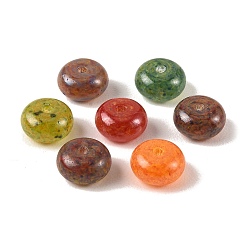 Rondelle Краски для выпечки стеклянные бусины, разноцветные, рондель, 8.5x4.5 мм, отверстие : 1.4 мм