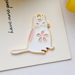 Car Alloy Enamel Pendant, Golden, for Easter, Car Pattern, 23x25mm