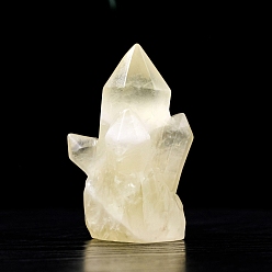 Цитрин Украшение для колонны из натурального цитрина, фигурка для украшения дома, энергетический камень рейки для исцеления, 35x57 мм