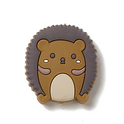 Темно-Золотистый Силиконовые фокусные шарики, еж, темные золотарник, 32x28.5x8.5 мм, отверстие : 3 мм