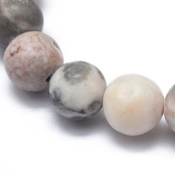 Zebra Jasper Natural Zebra Jasper Bead Stretch Bracelets, Round, 2-1/8 inch~2-3/8 inch(5.5~6cm), Bead: 8mm