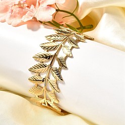 Лист 304 женские браслеты с открытыми манжетами из нержавеющей стали, лист, внутренний диаметр: 2x2-5/8 дюйм (5x6.7 см)