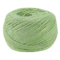 Светло-зеленый 100джутовый шнур, джутовая струна, джутовый шпагат, для изготовления ювелирных изделий, светло-зеленый, 2 мм, около 109.36 ярдов (100 м) / рулон