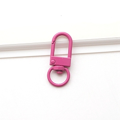 Камелия Поворотные застежки из сплава, окрашенные распылением, для изготовления пакетов, камелия, 33 мм, отверстие : 9 мм