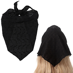 Черный 1Повязки на голову из полиэстера, аксессуары для волос для женщин и девочек, чёрные, 845x243x1 мм