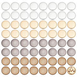 (52) Непрозрачная лаванда 64шт. 4 цвета 1-отверстие литые пуговицы на хвостовике, плоско-круглые, разноцветные, 20x7 мм, отверстие : 2.5x2.5 мм, 16 шт / цвет