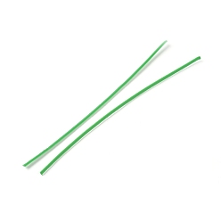 Green Plastic Wire Twist Ties, with Iron Core, Bread Candy Bag Ties, Green, 102~104x2x0.7mm