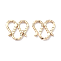 Real 18K Gold Plated Brass Tail Chain Link, Cadmium Free & Nickel Free & Lead Free, Real 18K Gold Plated, 9.5x10x1mm