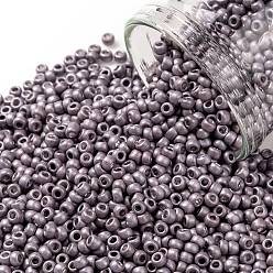 (554F) Matte Galvanized Lavender Круглые бусины toho, японский бисер, матовые, (554 е) матовая оцинкованная лаванда, 11/0, 2.2 мм, отверстие : 0.8 мм, Около 1110 шт / 10 г