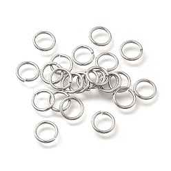 Платинированный Латунные кольца прыжок открыт, пропил пилой закругленный, долговечный, без никеля , Реальная платина, 8.5x1 мм, 18 датчик, внутренний диаметр: 6.5 мм