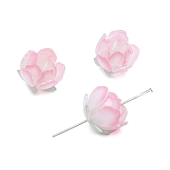 Pink Подвески из акриловой термоусадочной пленки ручной работы., цвет лотоса и персика, розовые, 14x18 мм