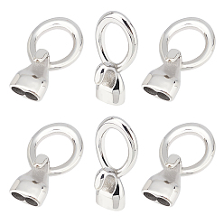 Stainless Steel Color 304 Stainless Steel Hook Clasps, For Leather Cord Bracelets Making, Stainless Steel Color, 34x19x10.5mm, Hole: 12.5x15mm, 6pcs/box