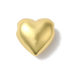 Настоящее золото 18K Латунные бусины, без свинца и без кадмия, долговечный, сердце, реальный 18 k позолоченный, 12x12x6 мм, отверстие : 1.6 мм