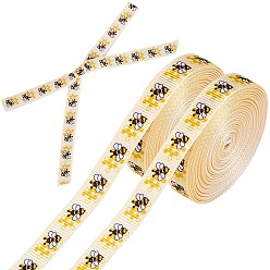 Bees Полиэфирная лента, подарочные аксессуары, Пчелы, 3/8 дюйм (10 мм)