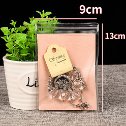 Прозрачный Прямоугольник ПВХ почтовый замок сумки, многоразовые упаковочные пакеты, самозапечатывающийся мешок для хранения ювелирных изделий, прозрачные, 13x9 см