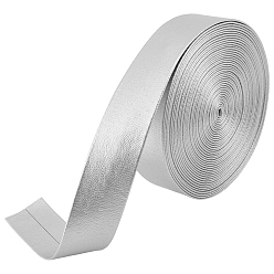 Серебро Ленты из искусственной кожи, для сумок, изготовление ювелирных изделий, сделай сам крафт, серебряные, 1 дюйм (25 мм), около 5.47 ярдов (5 м) / пачка