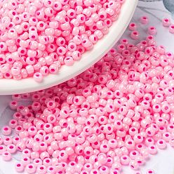 (RR531) Opaque Carnation Pink Ceylon Perles rocailles miyuki rondes, perles de rocaille japonais, (rr 531) ceylon rose oeillet opaque, 8/0, 3mm, Trou: 1mm, à propos 422~455pcs / bouteille, 10 g / bouteille
