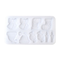 Mixed Shapes Изготовление рождественских свечей своими руками, формы для литья смолы, для уф-смолы, изготовление изделий из эпоксидной смолы, белые, разнообразные, 113x195x5 мм