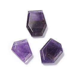 Аметист Подвески из натурального аметиста , полигон прелести, 21~26x16~19x6 мм, отверстие : 1 мм