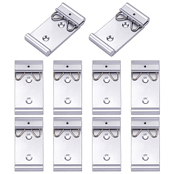 Без Покрытия Кронштейн для крепления на DIN-рейку из алюминиевого сплава, универсальный зажим для крепления на DIN-рейку, сырой (без покрытия), 50x26x9 мм