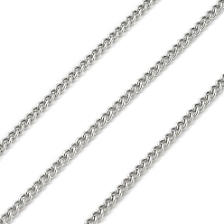 Платина 316l хирургические цепи из нержавеющей стали, несварные, с катушкой, платина, 4x3x0.8 мм