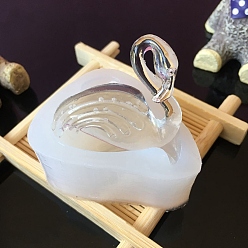 Flamingo Shape Силиконовые формы, формы для литья смолы, для уф-смолы, эпоксидная смола, белые, форма фламинго, 50x45x15 мм