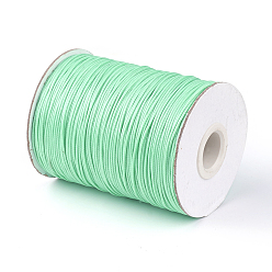 Medium Spring Green Korean Waxed Polyester Cord, Medium Spring Green, 1mm, about 85yards/roll