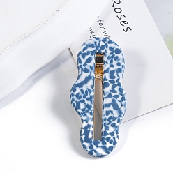 Королевский синий Заколки для волос из ацетата целлюлозы в форме облака в форме крокодила, аксессуары для волос для женщин и девушек, королевский синий, 68x25 мм