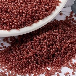 (RR372) Semi-Frosted Berry MIYUKI Round Rocailles Beads, Japanese Seed Beads, (RR372) Semi-Frosted Berry, 15/0, 1.5mm, Hole: 0.7mm, about 5555pcs/bottle, 10g/bottle